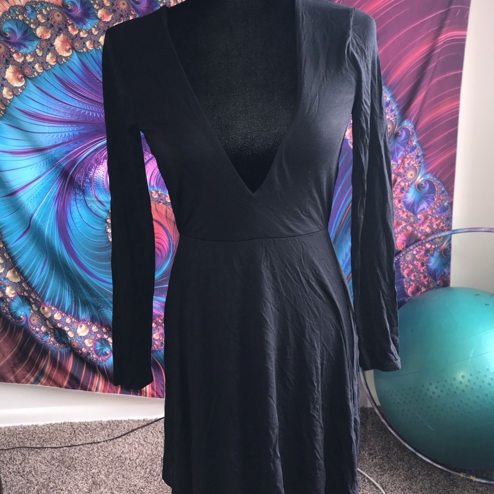 ASOS Black Backout Skater Dress